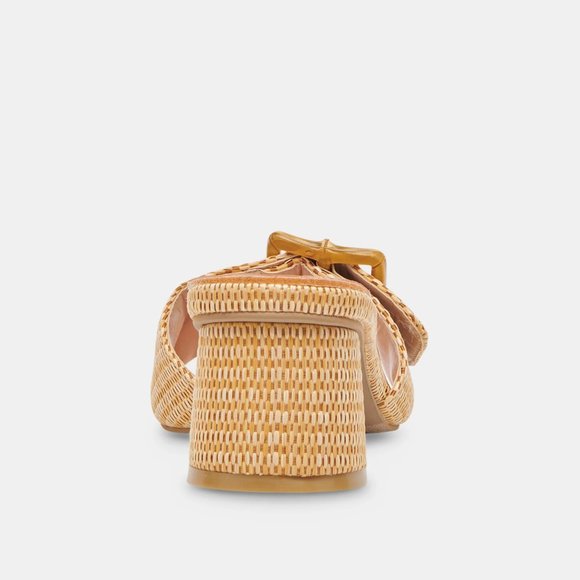 NEW DOLCE VITA Made In Brazil Lucey Heeled Sandals warm natural 252 3M2 - Picture 9 of 12